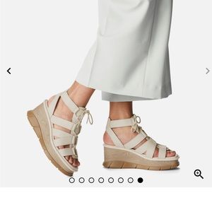 NIB NWT Sorel Joanie III Lace Wedge Sandal